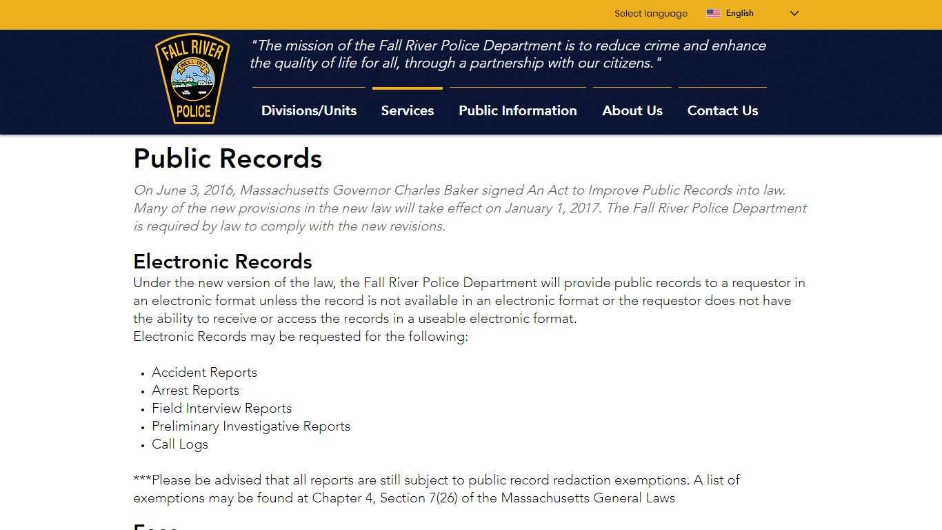 Public Records | FRPD